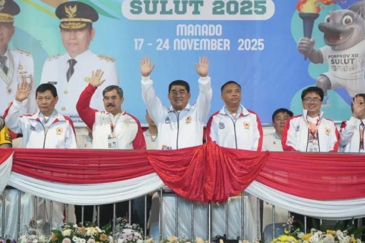 Gubernur YSK Buka Porprov XII Sulut 2025, Target 10 Besar PON 2027