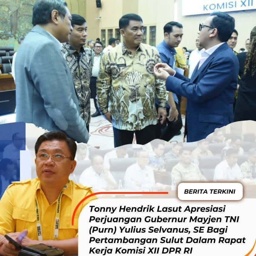 Gubernur Yulius Selvanus Tunjukan Komitmen Perjuangkan WPR, Tonny Hendrik Lasut Apresiasi