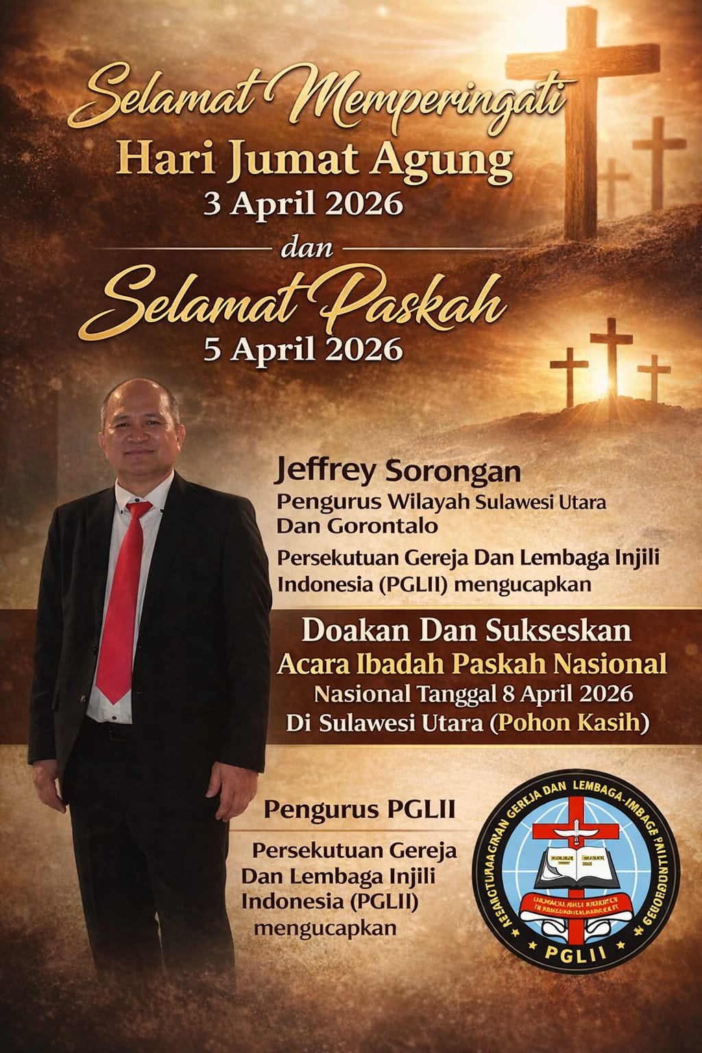 Paskah 2026, Jeffrey Sorongan: Hidup Dalam Kasih dan Kebenaran